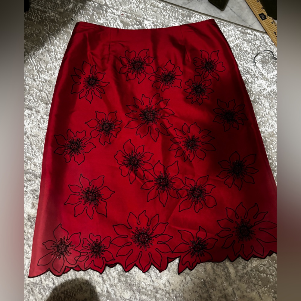 Jade Melody Tam Silk Skirt